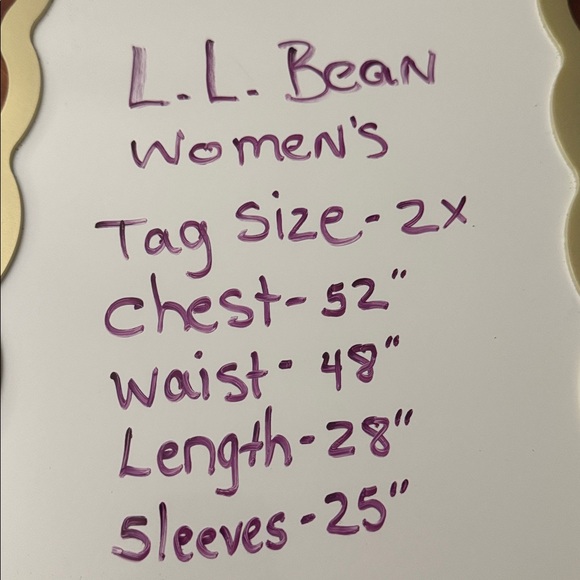 LL Bean Zip Up Top 2X Womens Gray Stripe Stretch Casual Pockets Layering Shirt - Picture 6 of 6